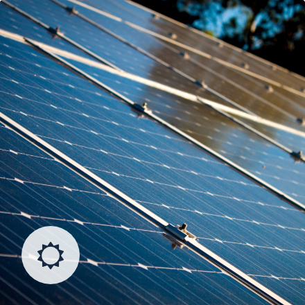 Solar panel electric service